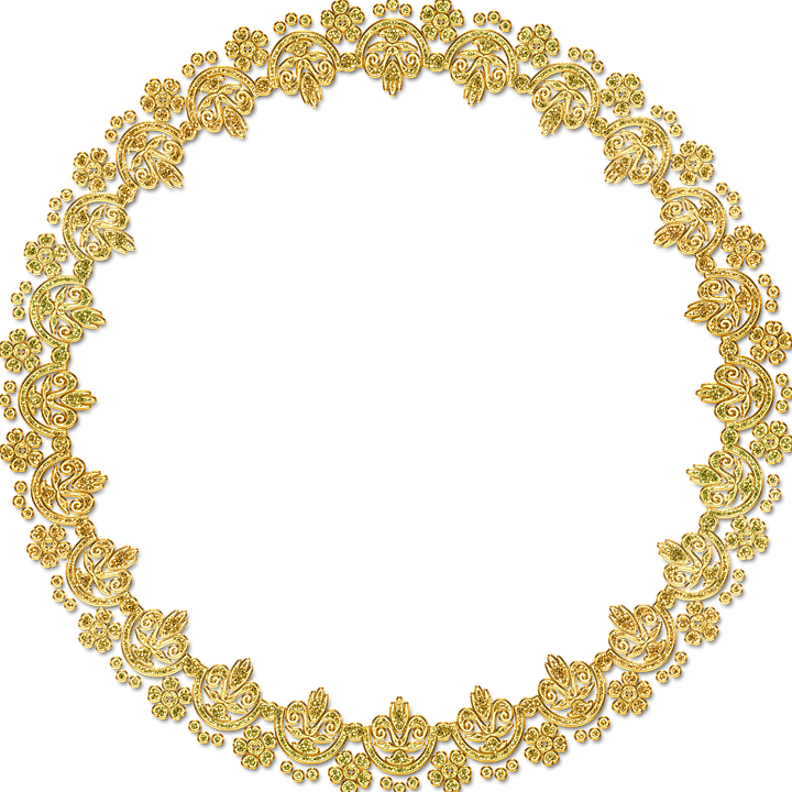 Golden Round Frame Hd Transparent PNG Image