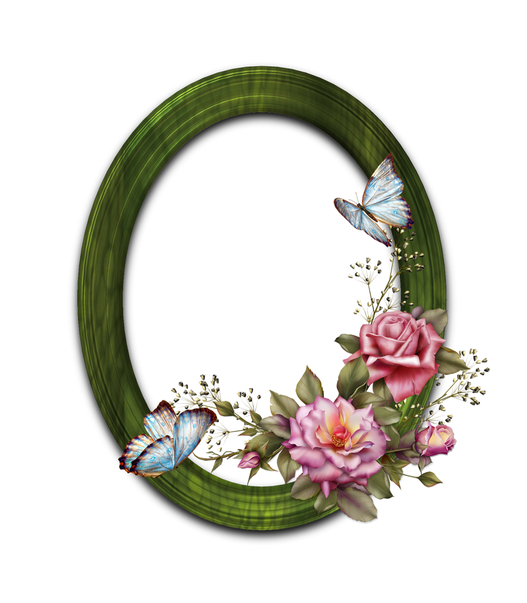 Floral Round Frame Transparent Transparent PNG Image