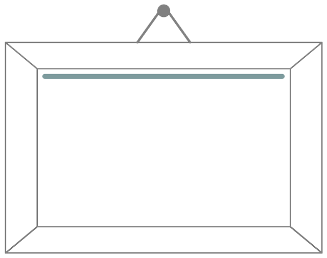 White Border Frame Picture Transparent PNG Image