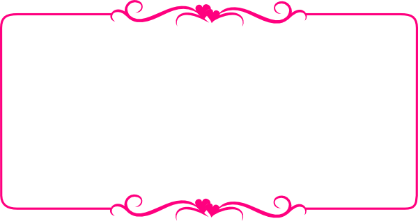 Pink Border Frame Transparent Background Transparent PNG Image