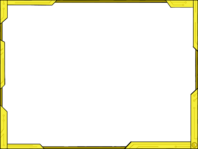 Yellow Border Frame Picture Transparent PNG Image