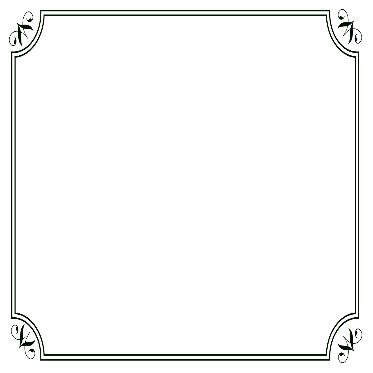 Black Border Frame Picture Transparent PNG Image