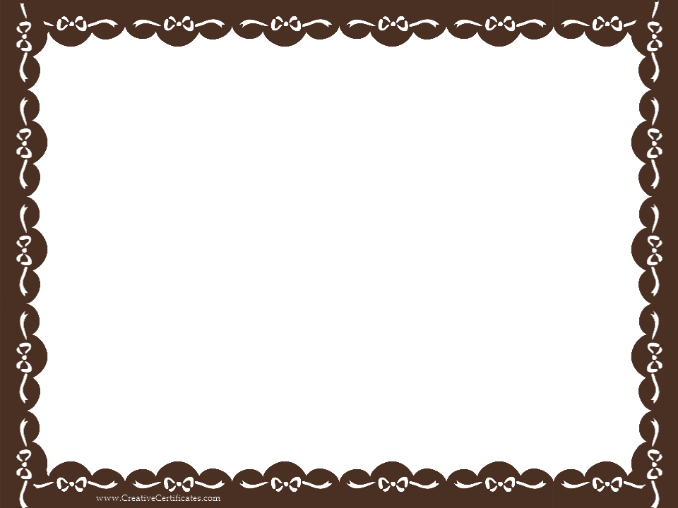 Brown Border Frame Transparent Background Transparent PNG Image