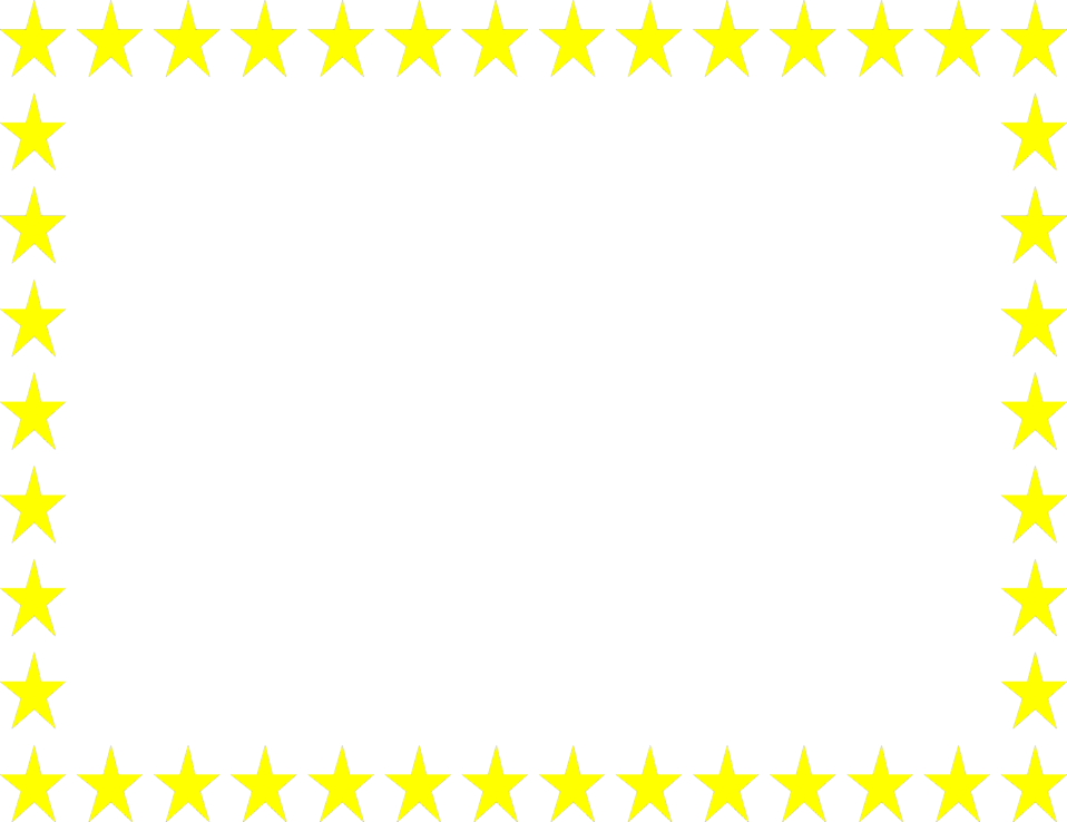 Yellow Border Frame Transparent PNG Image