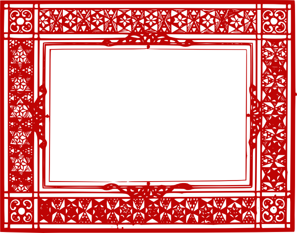 Red Border Frame Transparent Picture Transparent PNG Image