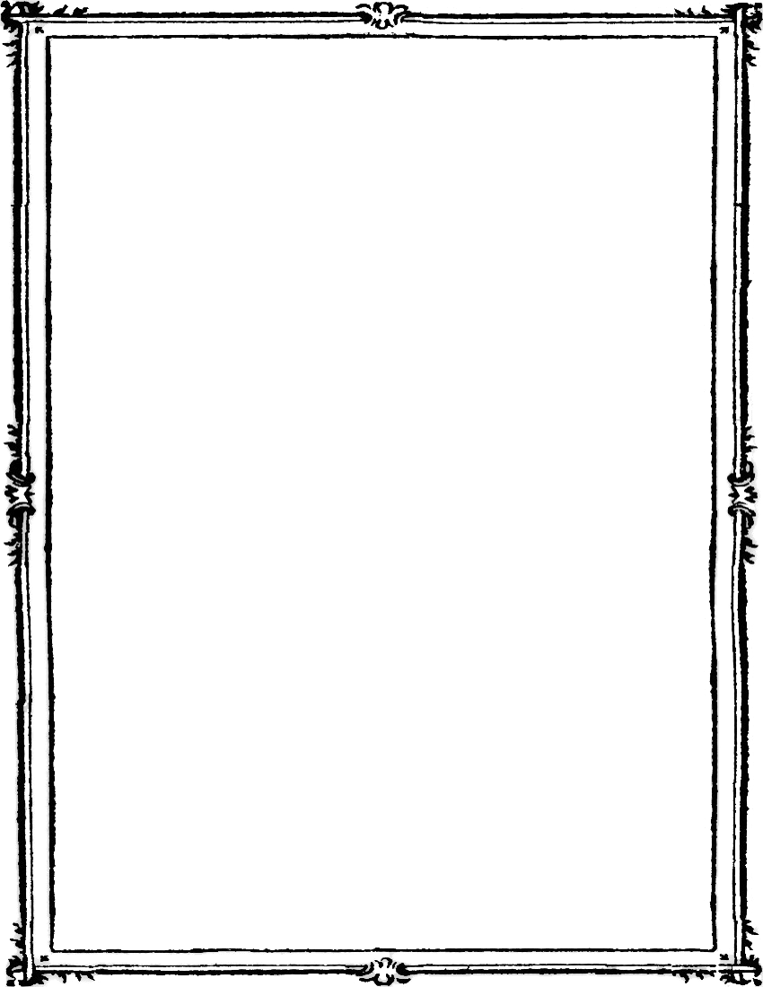 Black Border Frame Photos Transparent PNG Image