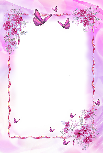 Pink Flower Frame Free Download Transparent PNG Image