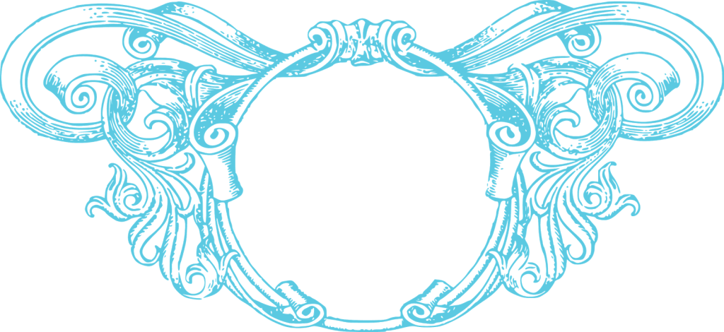 Aqua Border Frame Photo Transparent PNG Image