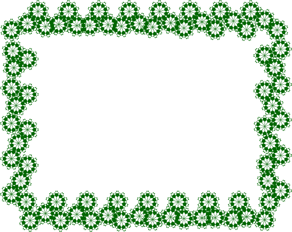 Green Border Frame Transparent Transparent PNG Image