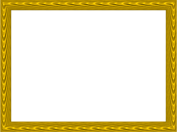 Yellow Border Frame Transparent Transparent PNG Image