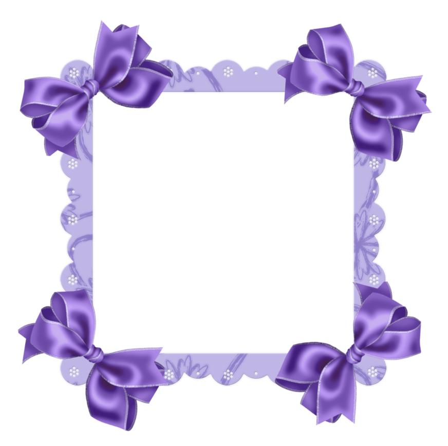 Purple Border Frame Transparent Background Transparent PNG Image