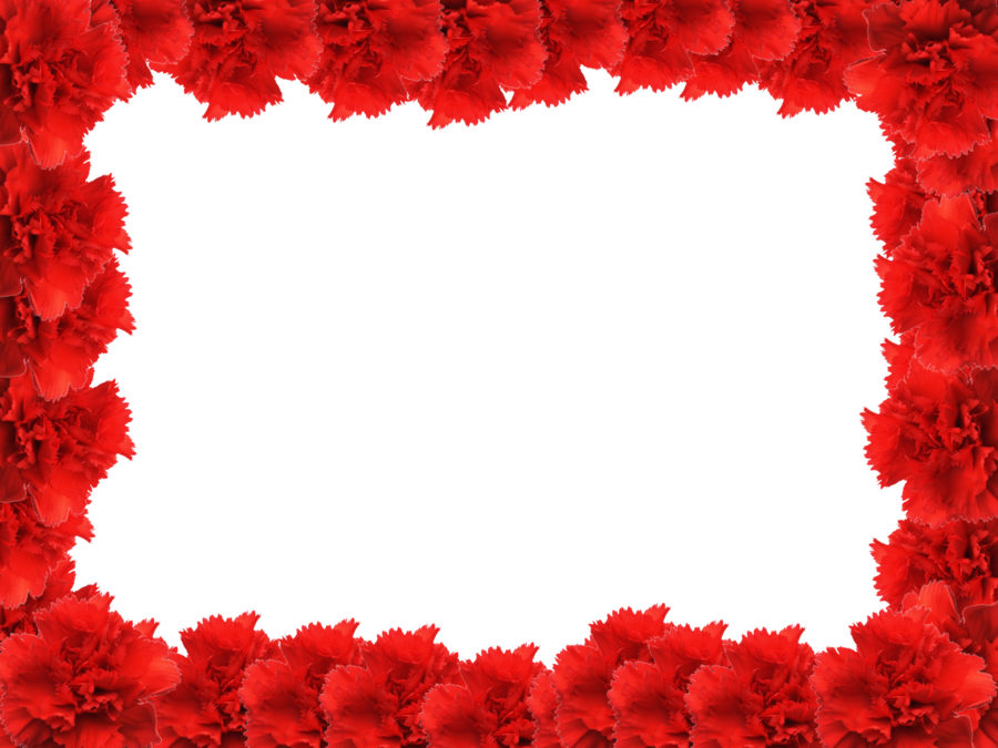 Red Flower Frame Free Download Transparent PNG Image