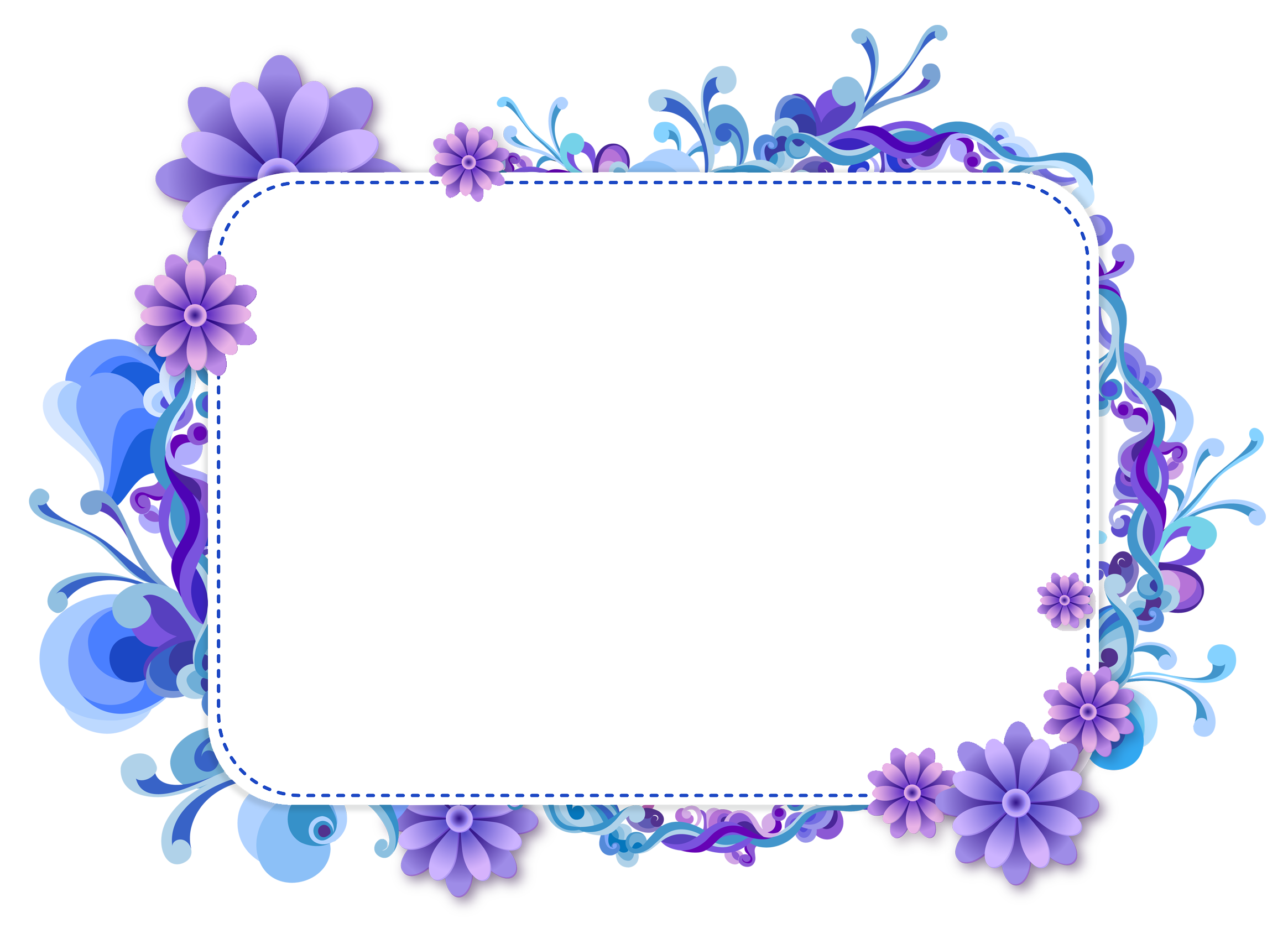 Purple Border Frame Transparent Transparent PNG Image