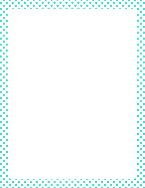 Teal Border Frame Clipart Transparent PNG Image