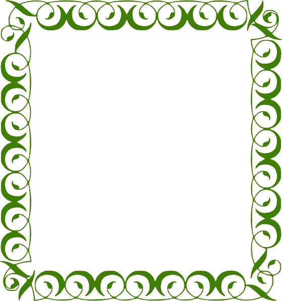 Lime Border Frame Transparent Background Transparent PNG Image