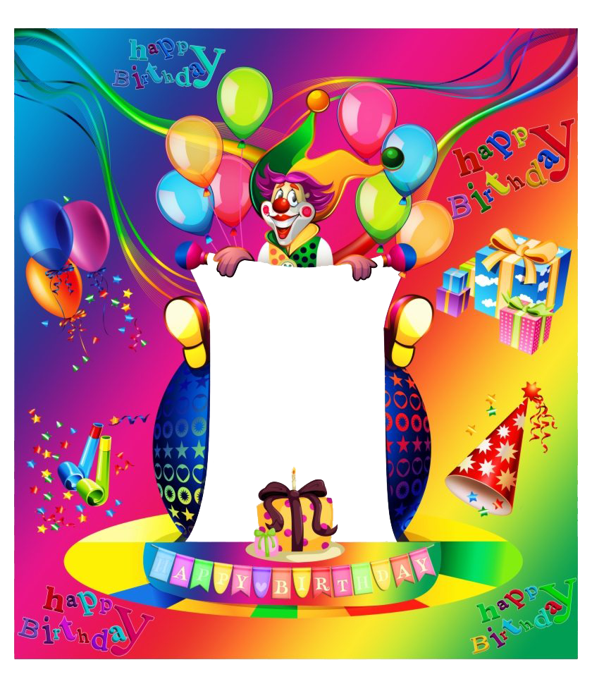 Frame Birthday Happy Free Download Image Transparent PNG Image