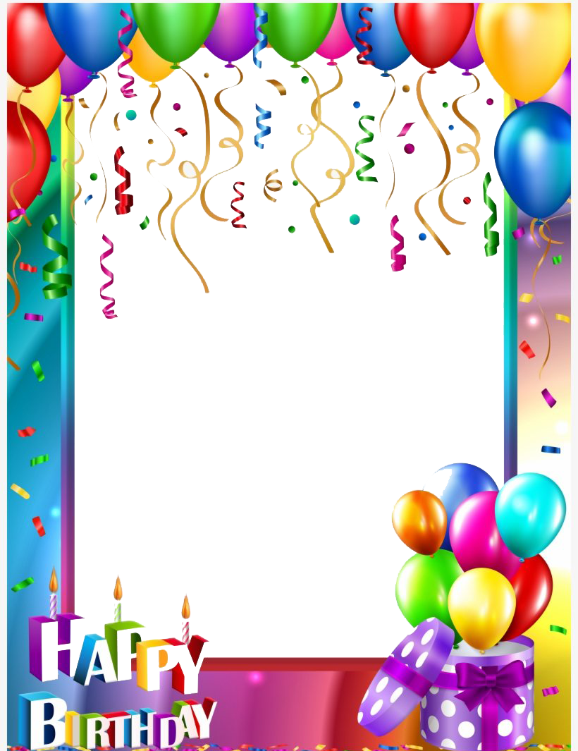 Photos Frame Birthday Happy HQ Image Free Transparent PNG Image