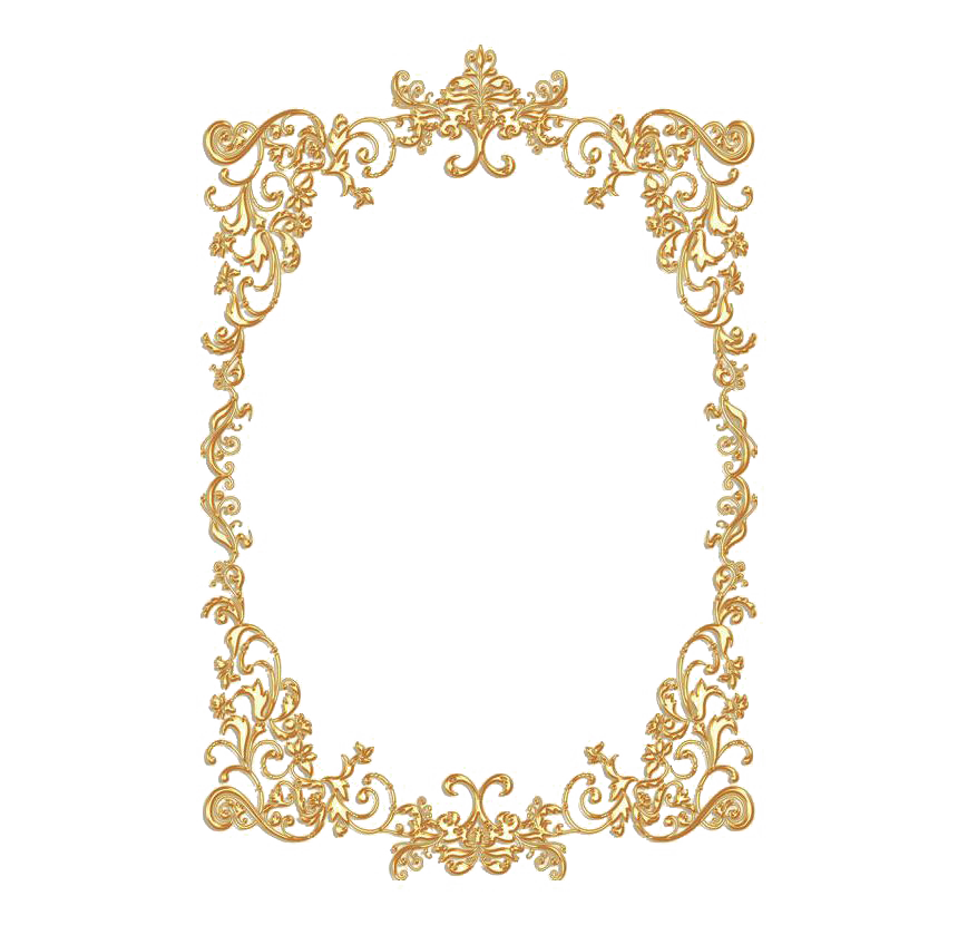 Decorative Frame Retro Gold Free Photo Transparent PNG Image