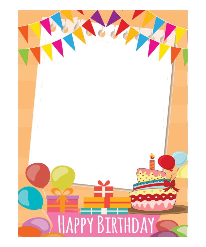 Frame Birthday Happy Free Transparent Image HQ Transparent PNG Image