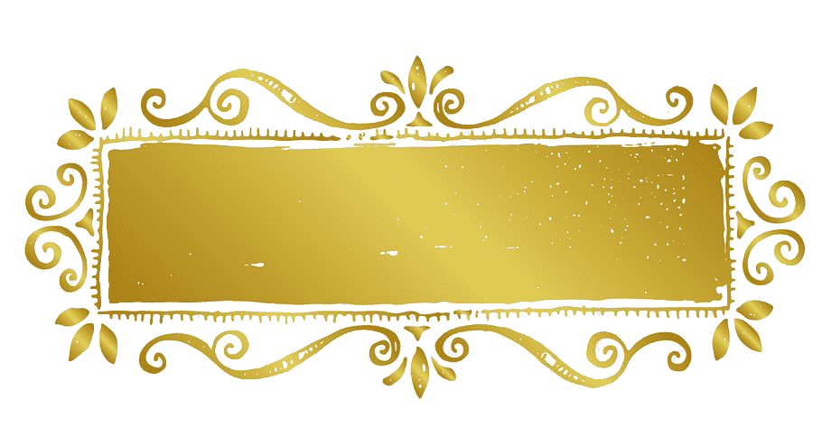 Decorative Picture Frame Retro Gold Transparent PNG Image