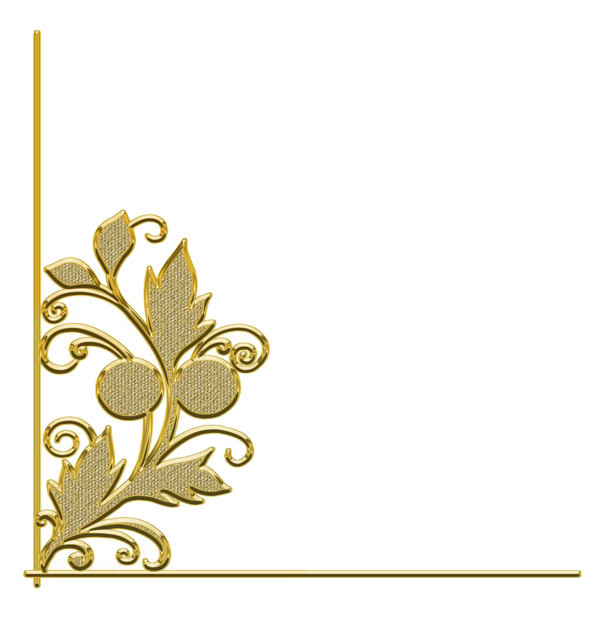 Decorative Frame Pic Retro Gold Transparent PNG Image