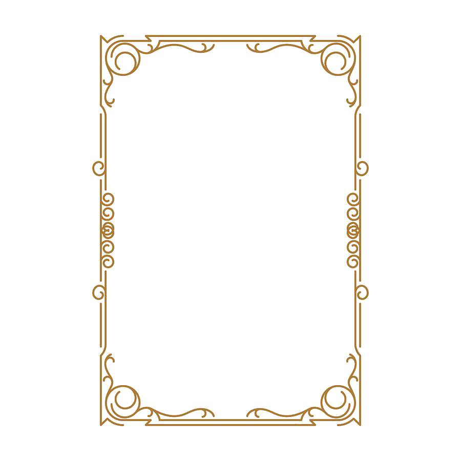 Decorative Frame Retro Gold PNG Image High Quality Transparent PNG Image