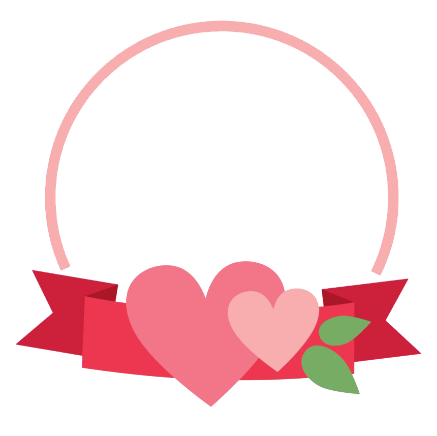 Cute Frame Heart Free Photo Transparent PNG Image