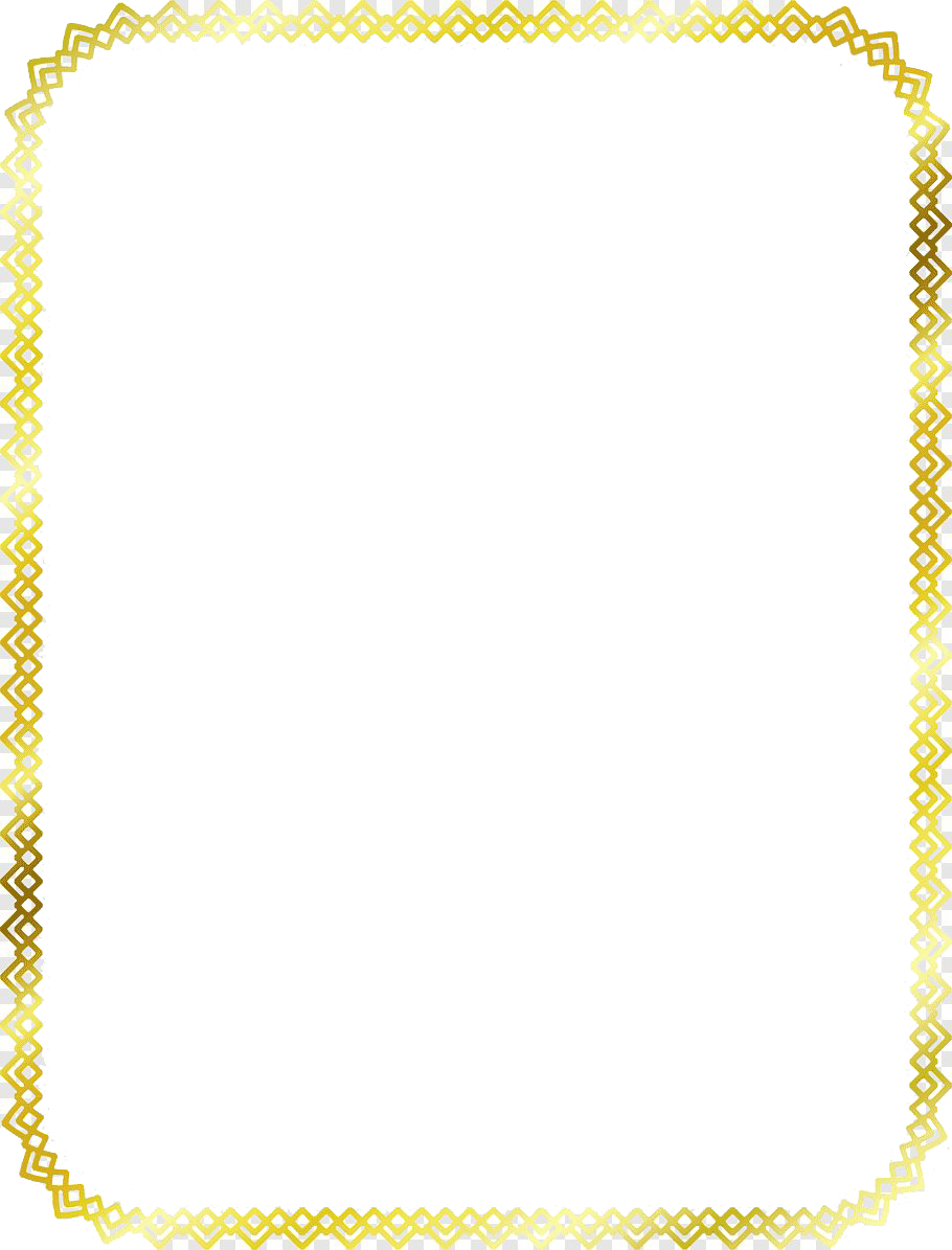 Golden Frame Border Rectangle PNG Image High Quality Transparent PNG Image