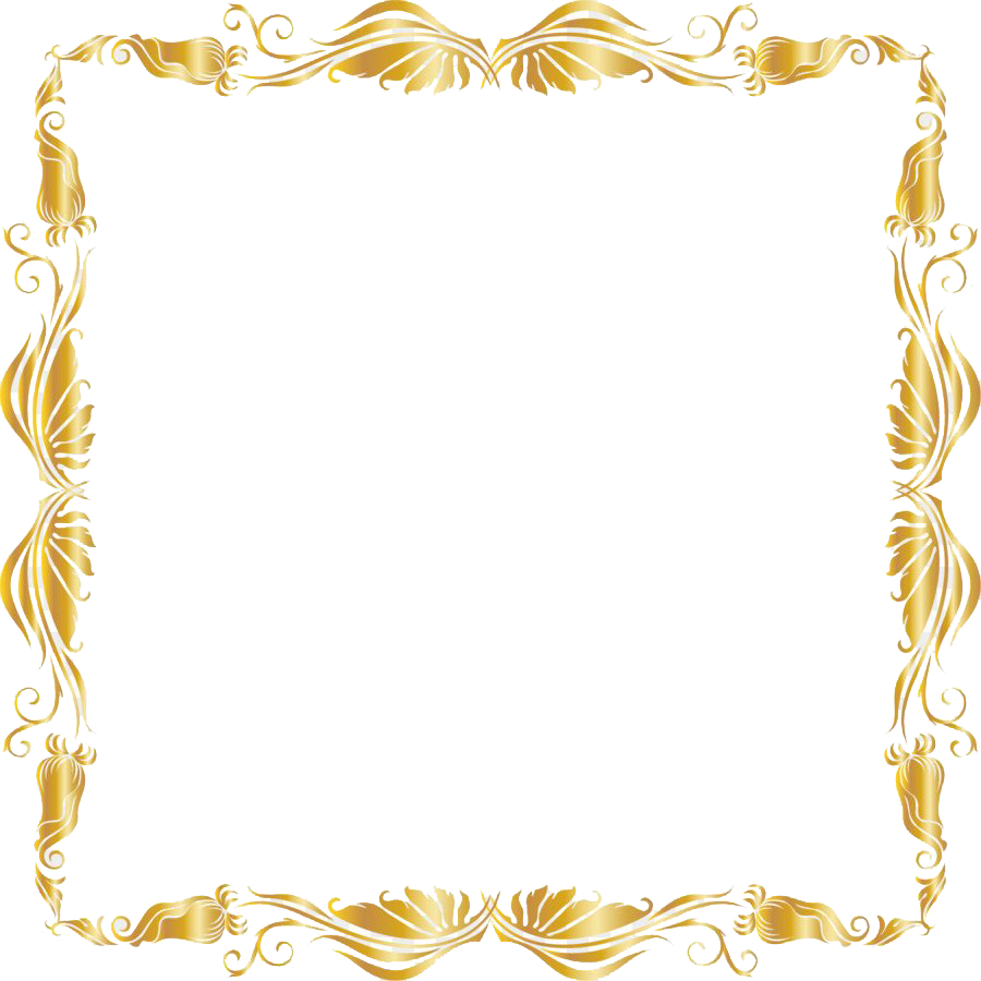 Golden Frame Pic Luxury HD Image Free Transparent PNG Image