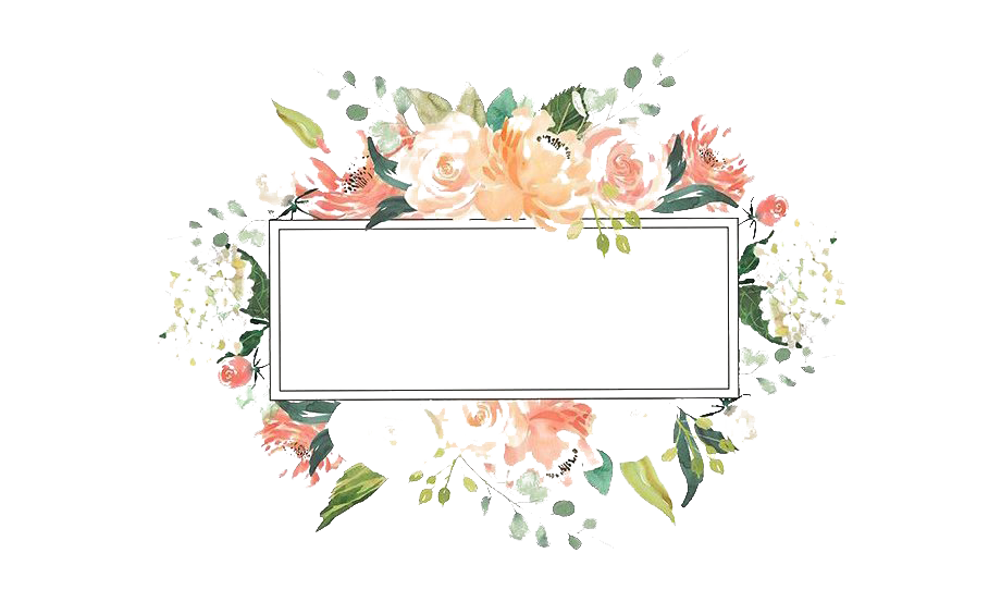 Watercolor Floral Frame Flower Pic Transparent PNG Image