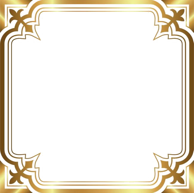 Golden Frame Luxury Free Clipart HQ Transparent PNG Image