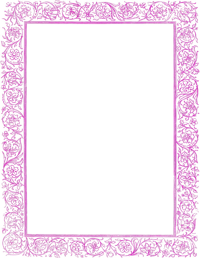 Girly Border Download Free Photo PNG Transparent PNG Image