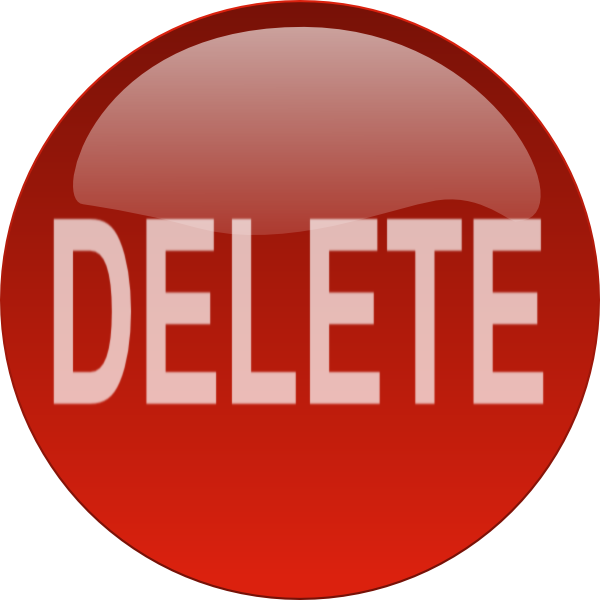 Delete Button Free Download Transparent PNG Image