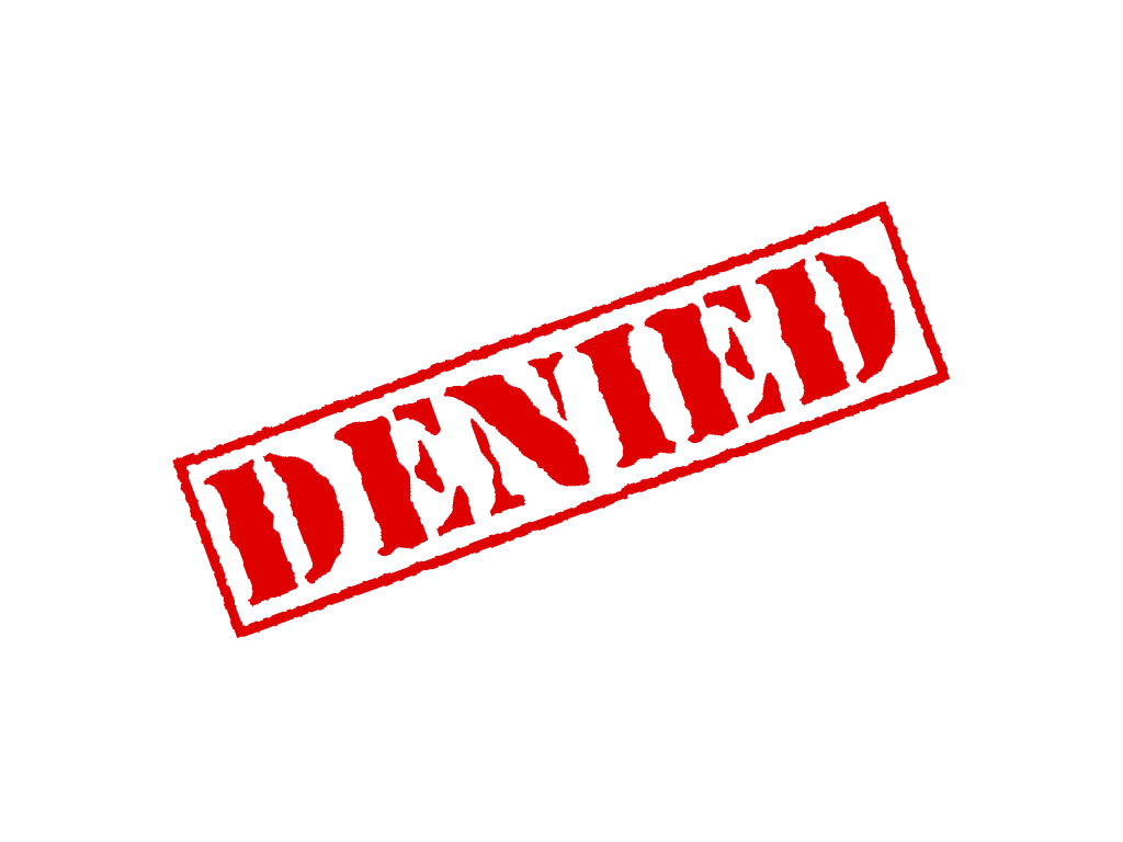 Denied Stamp Transparent Transparent PNG Image