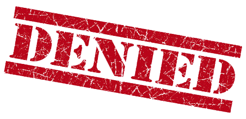 Denied Stamp Png Transparent PNG Image