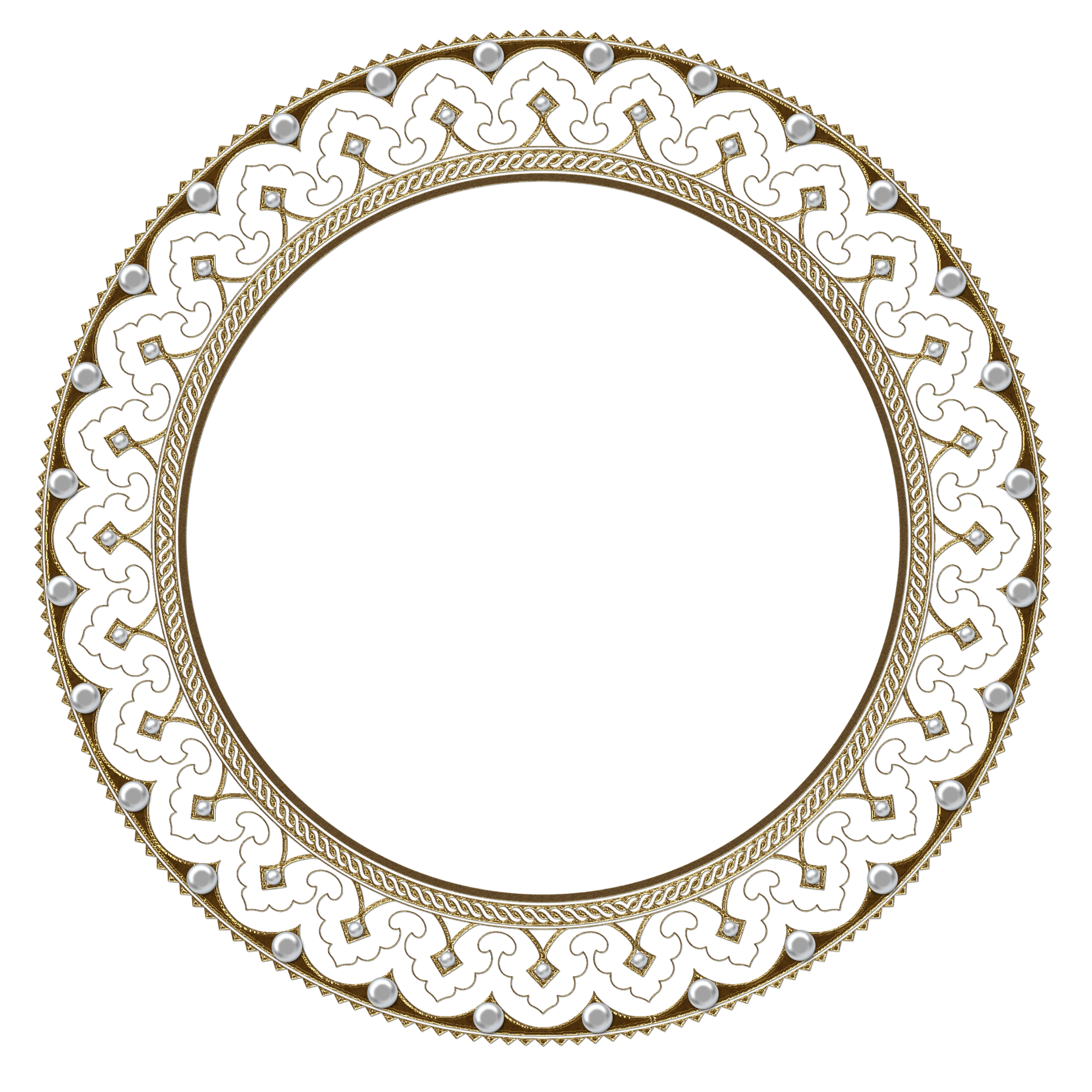 Picture Flower Frame Continental Border Circular Transparent PNG Image