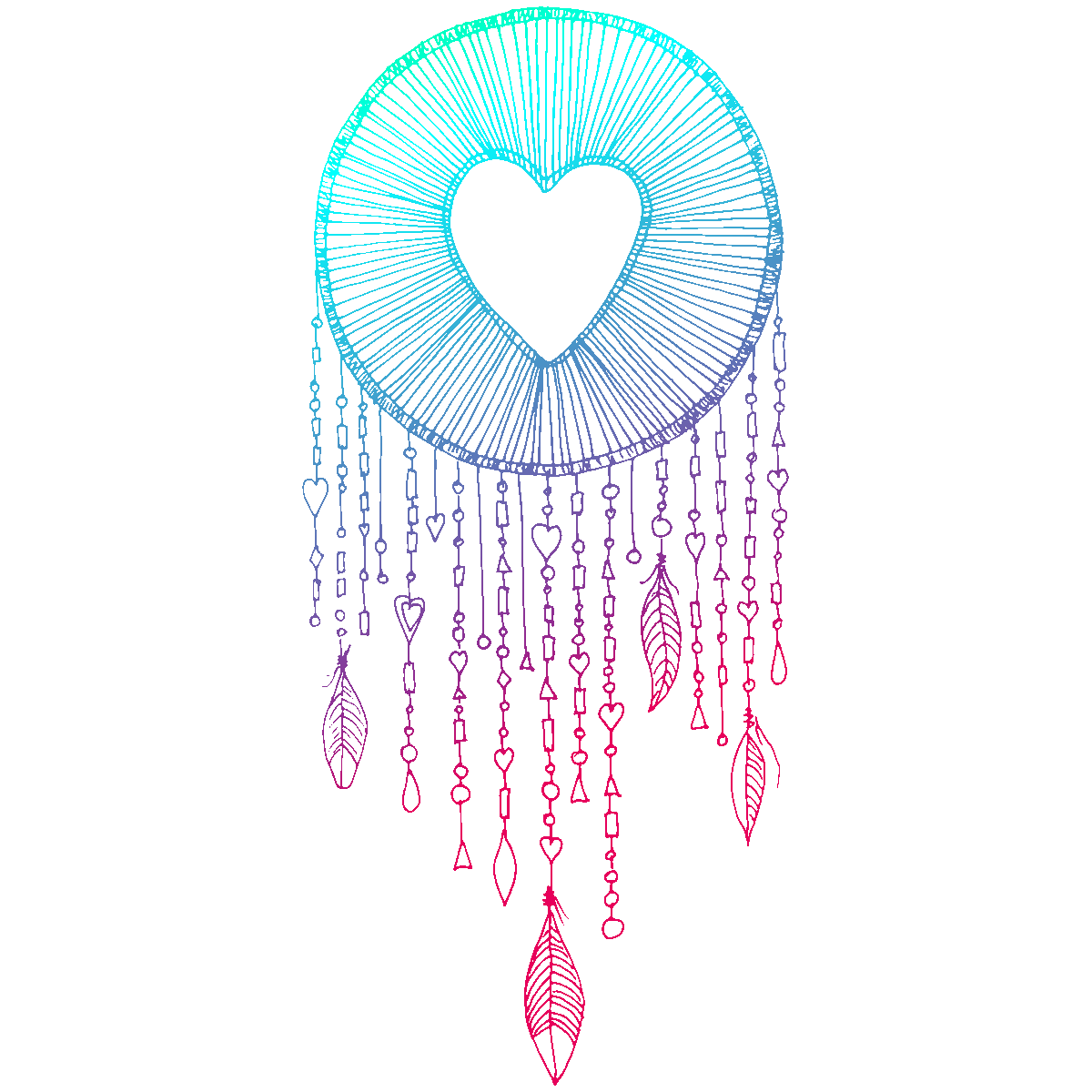 Heart Symbol Drawing Dreamcatcher PNG Free Photo Transparent PNG Image