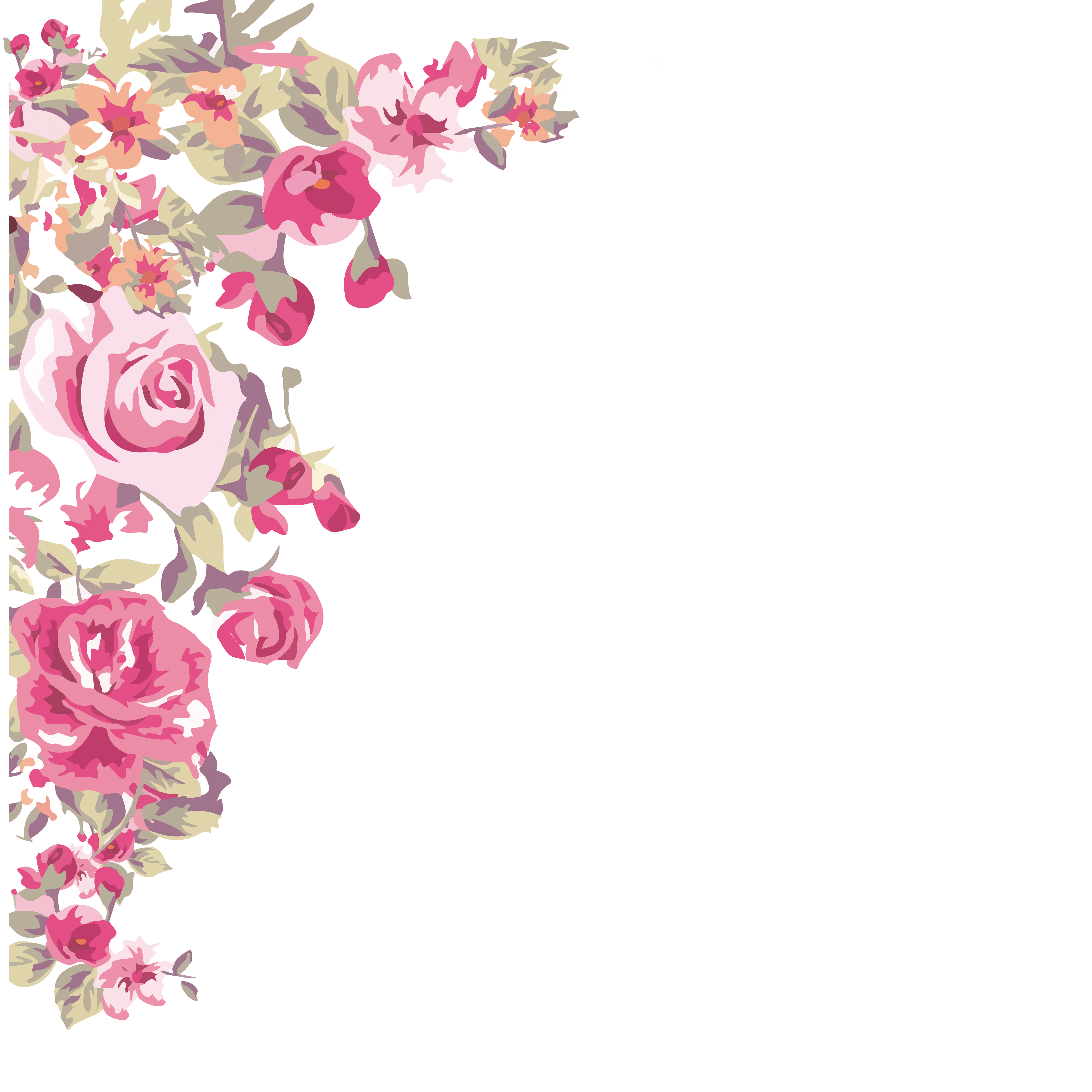 Watercolor Pink Flower Painting Free PNG HQ Transparent PNG Image