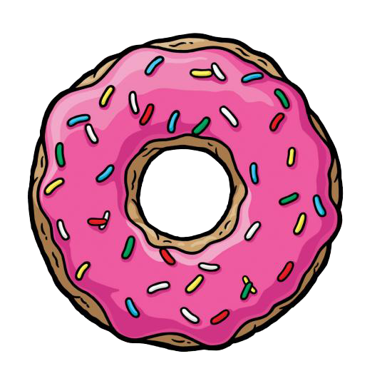 Pink Coffee Donuts Doughnuts Product Bakery Transparent PNG Image