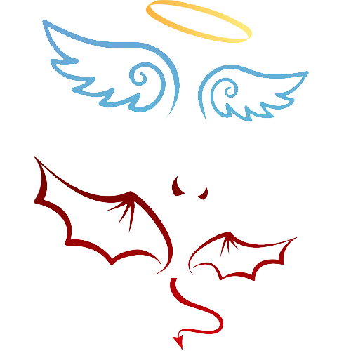 Devil Angel Material Michael Illustration Sign Transparent PNG Image