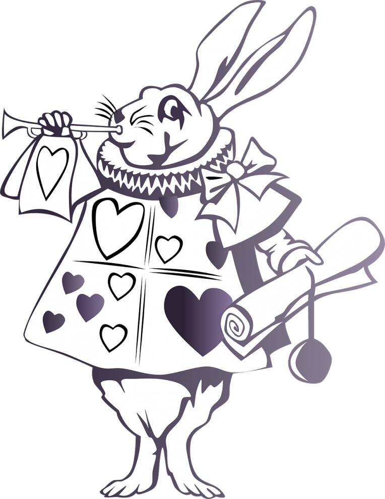 Wonderland Alice Rabbit In Download Free Image Transparent PNG Image