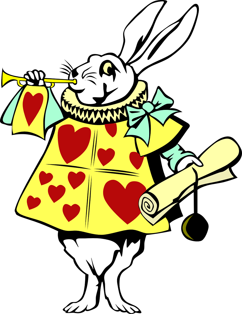 Wonderland Alice Rabbit In PNG Free Photo Transparent PNG Image