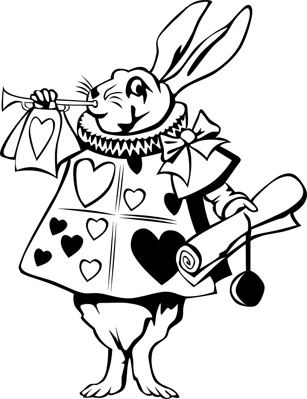 Wonderland Images Alice Rabbit In Transparent PNG Image