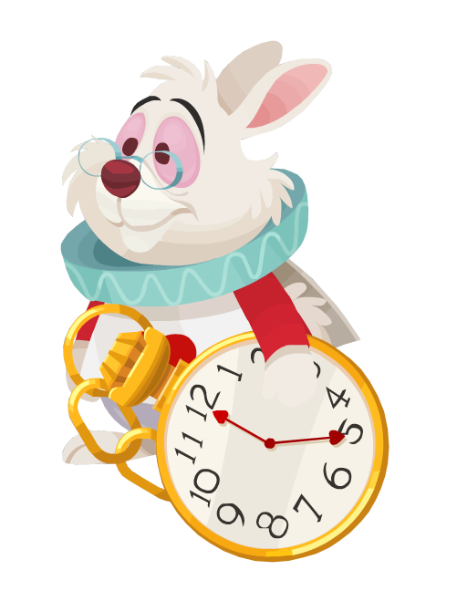 Wonderland Alice Rabbit In Free Download PNG HQ Transparent PNG Image