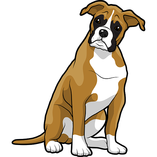 Vector Boxer Dog Free PNG HQ Transparent PNG Image