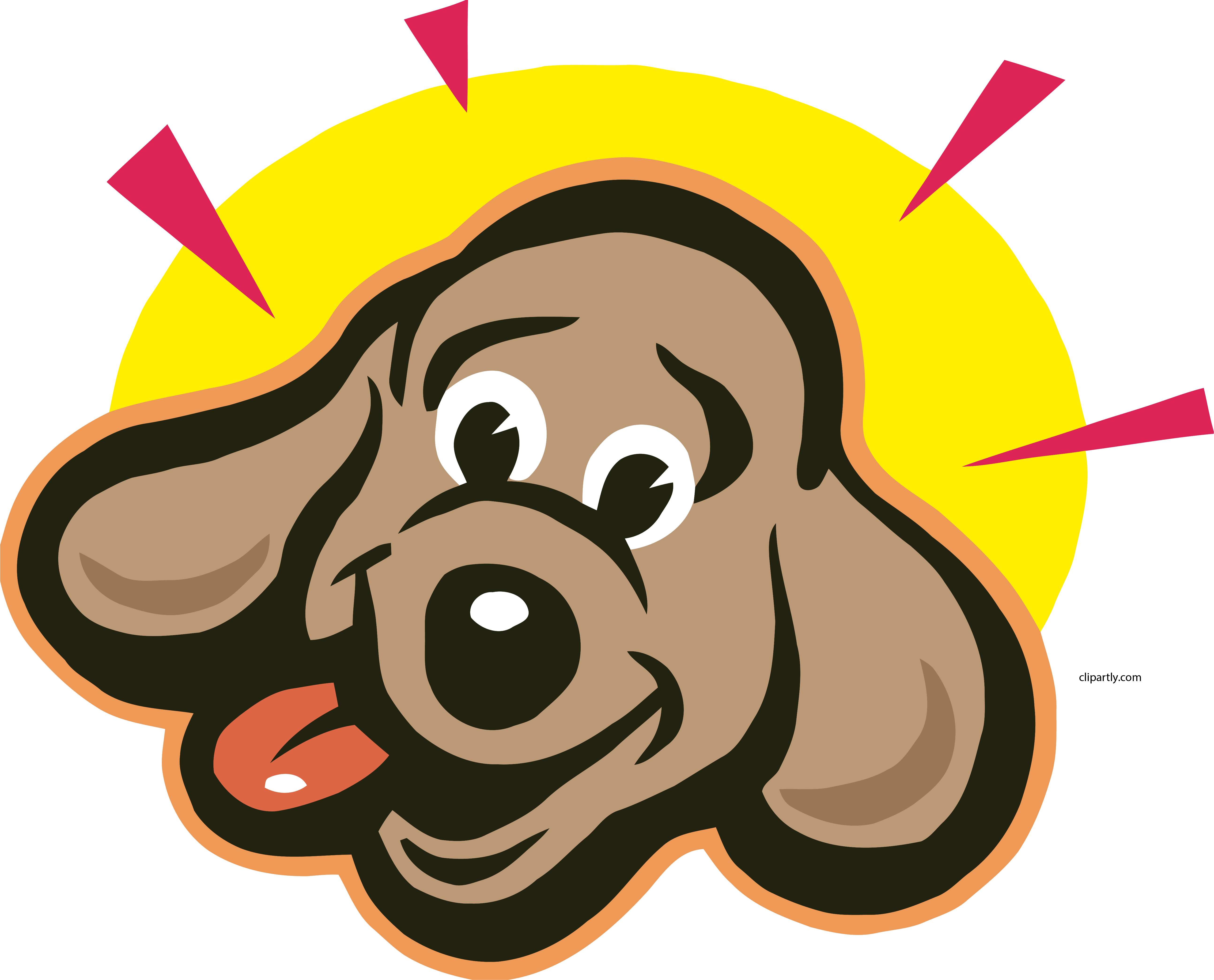 Puppy Dog Face Free Clipart HQ Transparent PNG Image