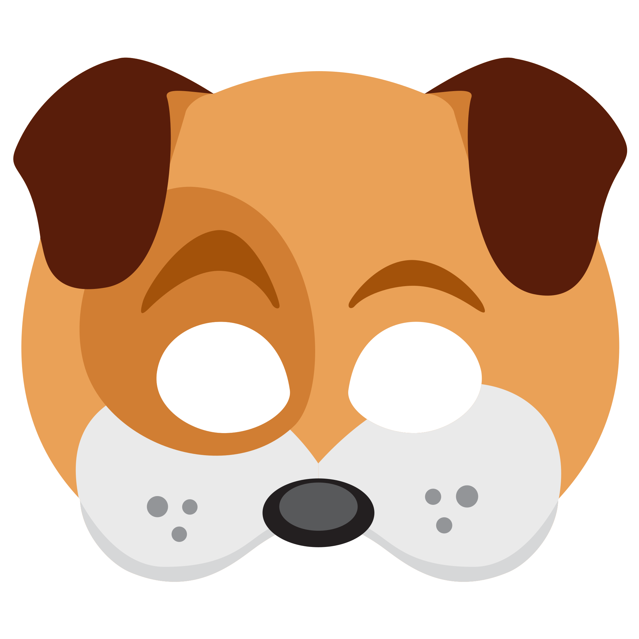 Vector Dog Face PNG Image High Quality Transparent PNG Image