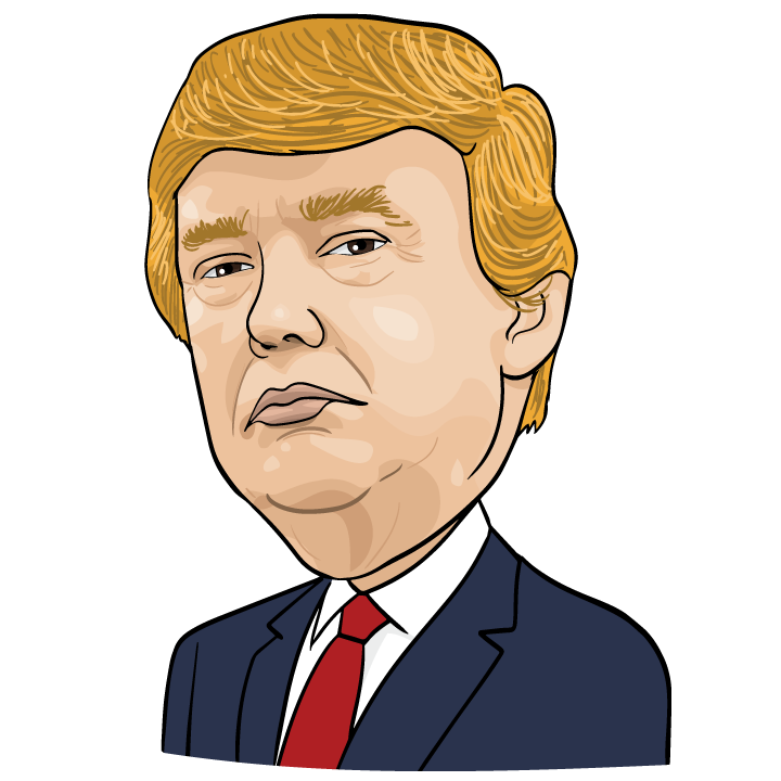 Hairstyle Caricature Trump Communication Donald Royaltyfree Transparent PNG Image