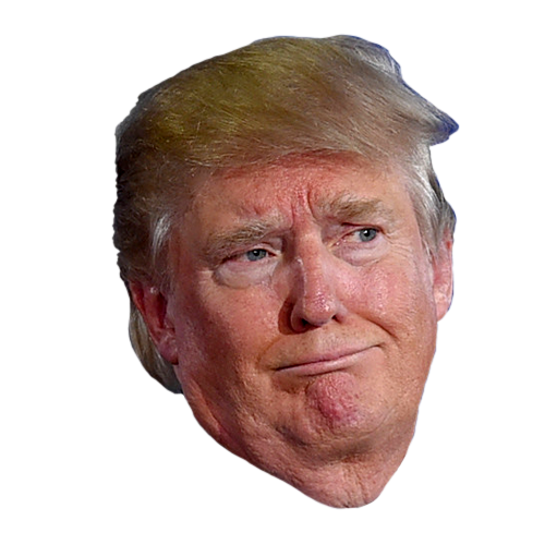 Funny United Trump Face States Donald Chin Transparent PNG Image