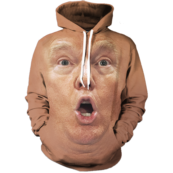 Head Trump Tracksuit Snout Donald Hoodie Transparent PNG Image